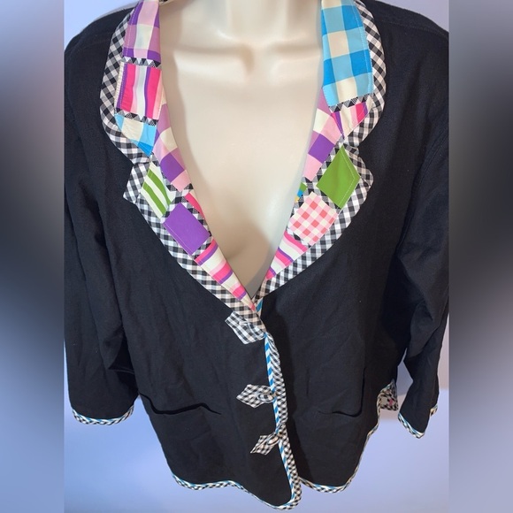 KOOS van den Akker colorful patchwork reversible blazer Jacket KOOS of course 1x - Picture 4 of 9